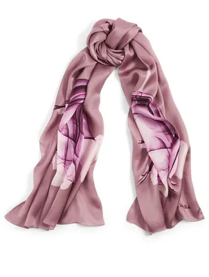 Rasetto Silk Scarf In Floral Print