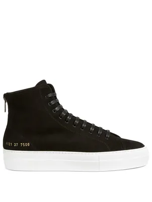 Tournament Suede High-Top Sneakers With Shearling Lining