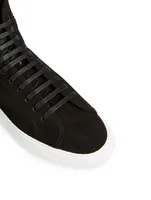 Tournament Suede High-Top Sneakers With Shearling Lining