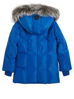 Leelee Youth Down Coat With Fur Collar