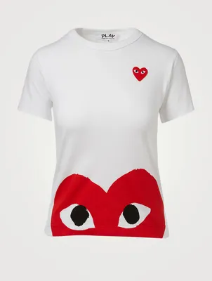 Half Heart Print T-Shirt