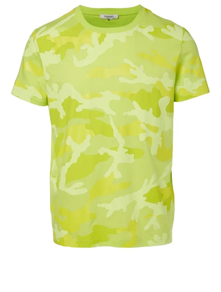 Cotton T-Shirt Camo Print