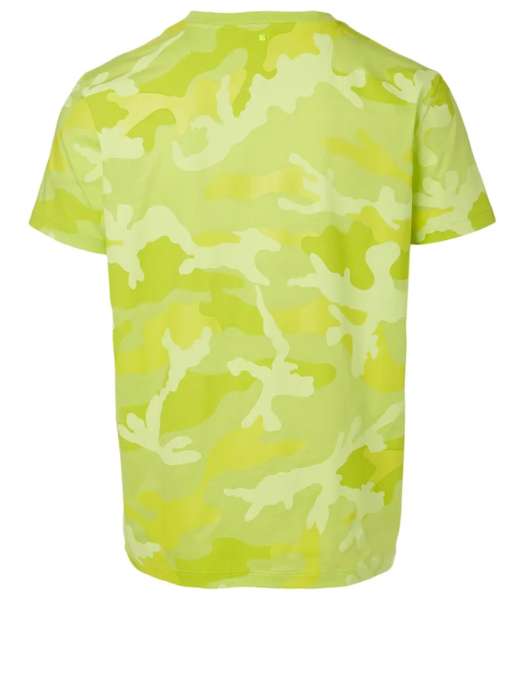 Cotton T-Shirt Camo Print