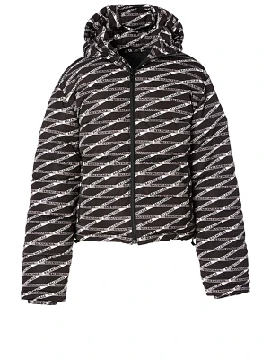 Puffer Coat Monogram Print