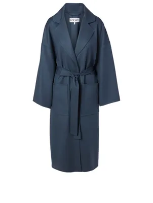 Wool and Cashmere Belted Coat