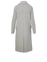 Wool Double-Breasted Midi Coat