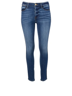 Le High Skinny Jeans With Tux Piping