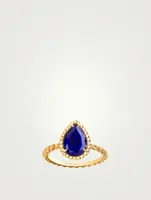 Serpent Boheme Gold Ring With Lapis Lazuli