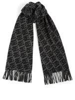 Gordy Wool Logo Scarf