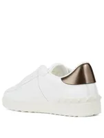 VLTN Open Leather Sneakers