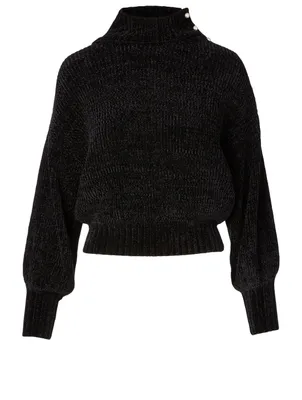 Paloma Chenille Sweater With Pearls