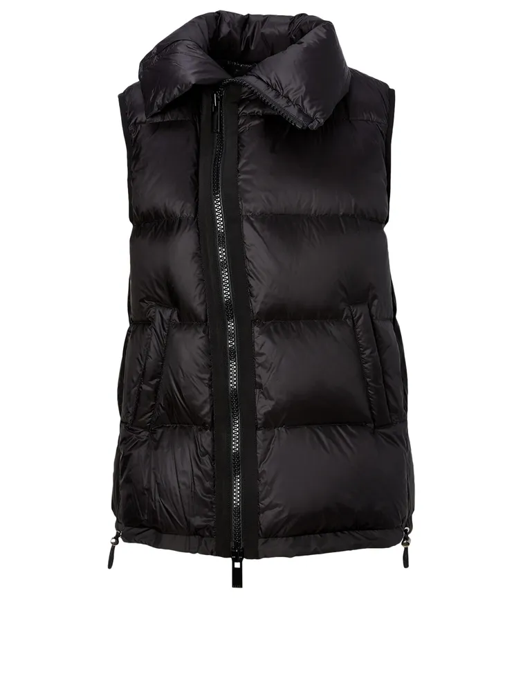 Asymmetric Puffer Vest