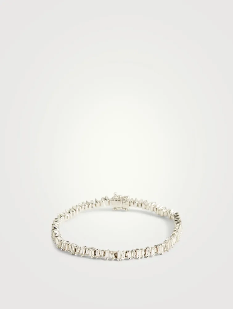Fireworks 18K White Gold Bracelet With Diamonds