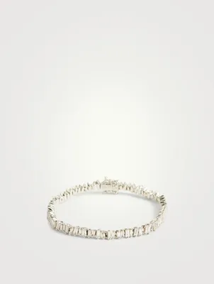 Fireworks 18K White Gold Bracelet With Diamonds