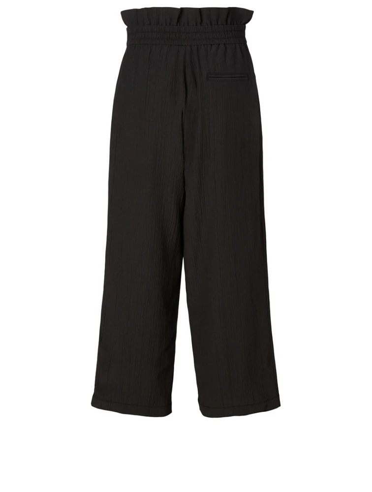 Cropped Paperbag Pants