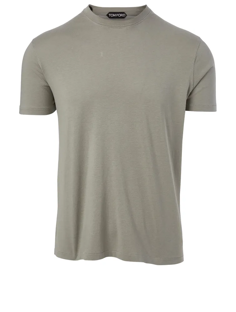 Jersey Viscose And Cotton T-Shirt