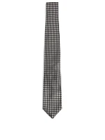 Silk-Blend Tie In Dot Print