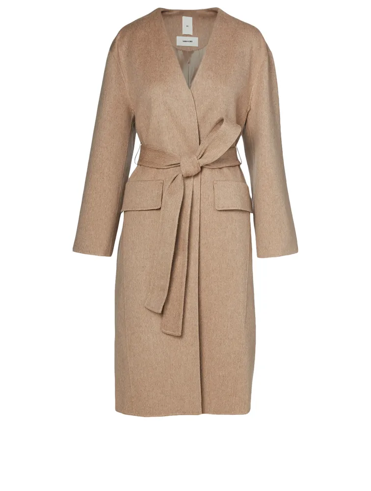 Wool And Cashmere Layered Coat