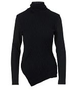 Wool Turtleneck Top