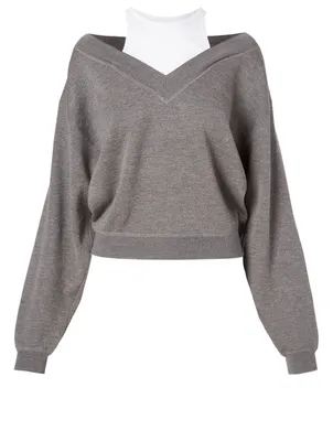 Bi-Layer Wool Sweater