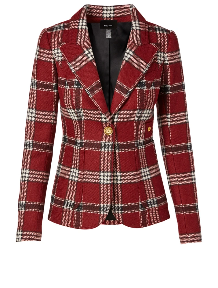 Wool Duchess Blazer With Patch Pocket