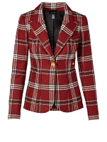 Wool Duchess Blazer With Patch Pocket