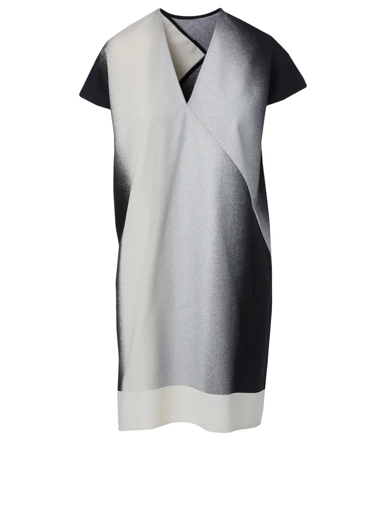 Wool-Blend Draped Tunic