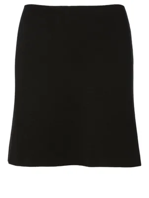 Wool-Blend Mini Skirt