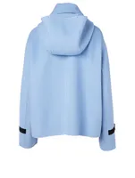 Wool And Cashmere Coat With Hood