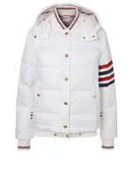 Down Bomber Jacket With Hood