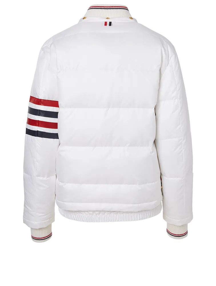 Down Bomber Jacket With Hood