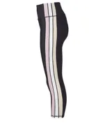 Cleo Stripe High-Waisted Cropped Leggings