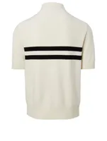 Cashmere Polo Shirt With Patch