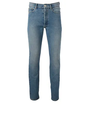 Cotton Narrow-Leg Jeans