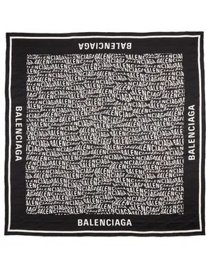 Silk Scarf In Logo Print