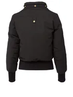 Gold Collection Sainte Flavie Down Bomber Jacket With Fur Hood