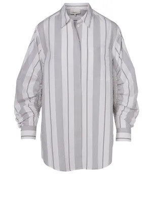 Cotton Shirt Stripe Print