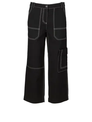 Cotton And Wool Cargo Pants
