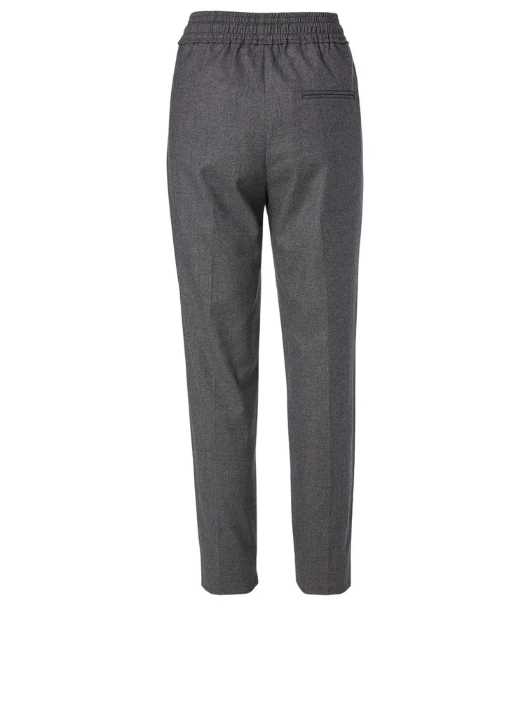 Wool Stretch Track Pants