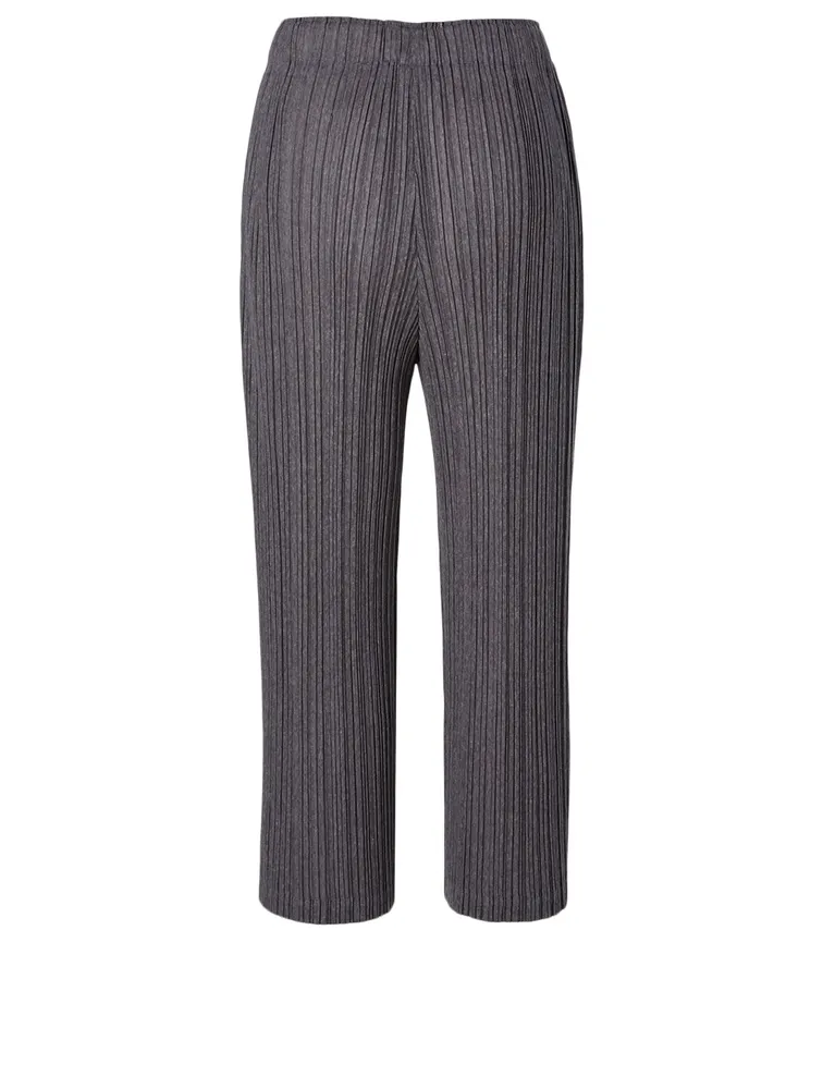 Pleated Wide-Leg Pants