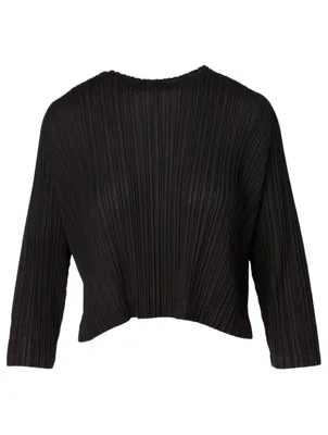 Pleated Roundneck Top