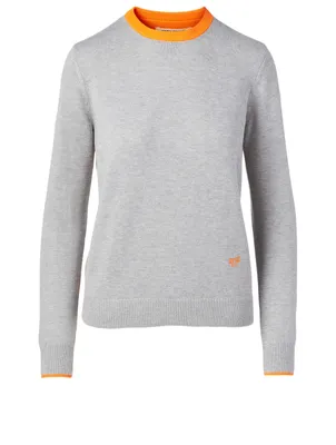 Performance Wool Contrast Sweater