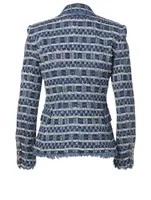 Cotton-Blend Tweed Blazer