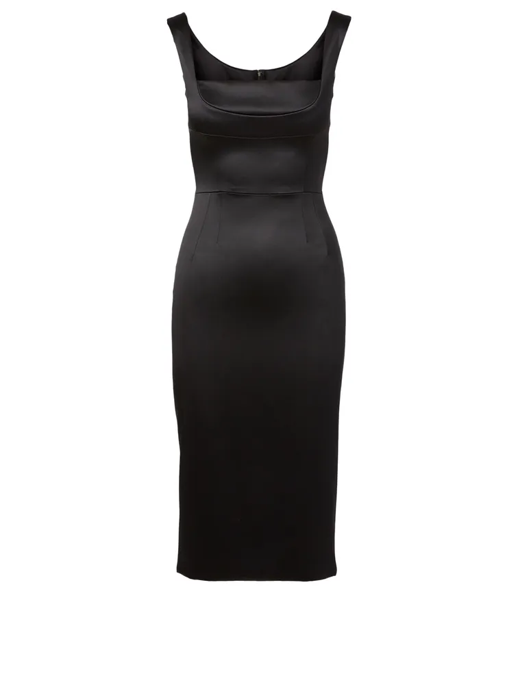 Duchess Satin Midi Dress