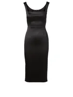 Duchess Satin Midi Dress