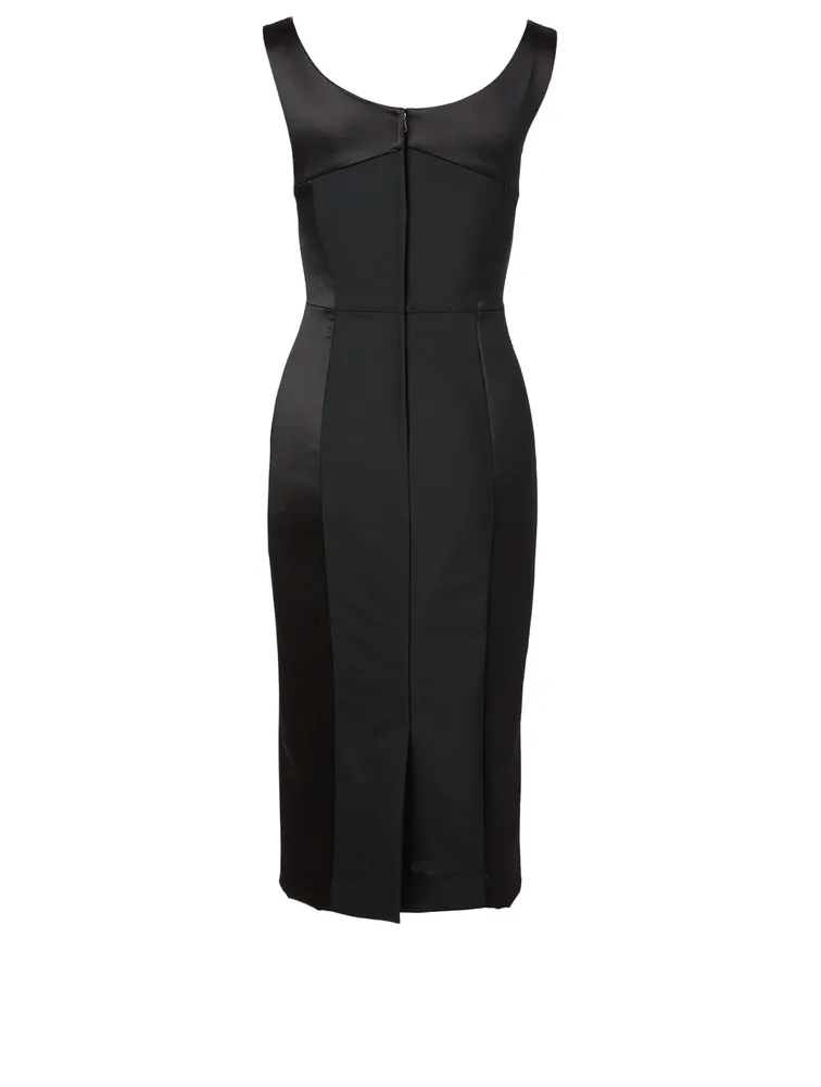 Duchess Satin Midi Dress