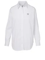 Cotton Shirt With Tiger Crest