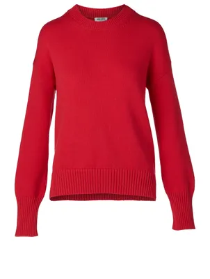 Cotton-Blend Sweater With Back Logo