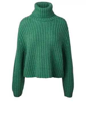 Chunky Wool Turtleneck Sweater