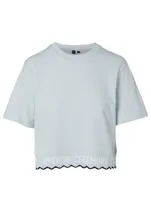 Cotton Logo Cropped T-Shirt